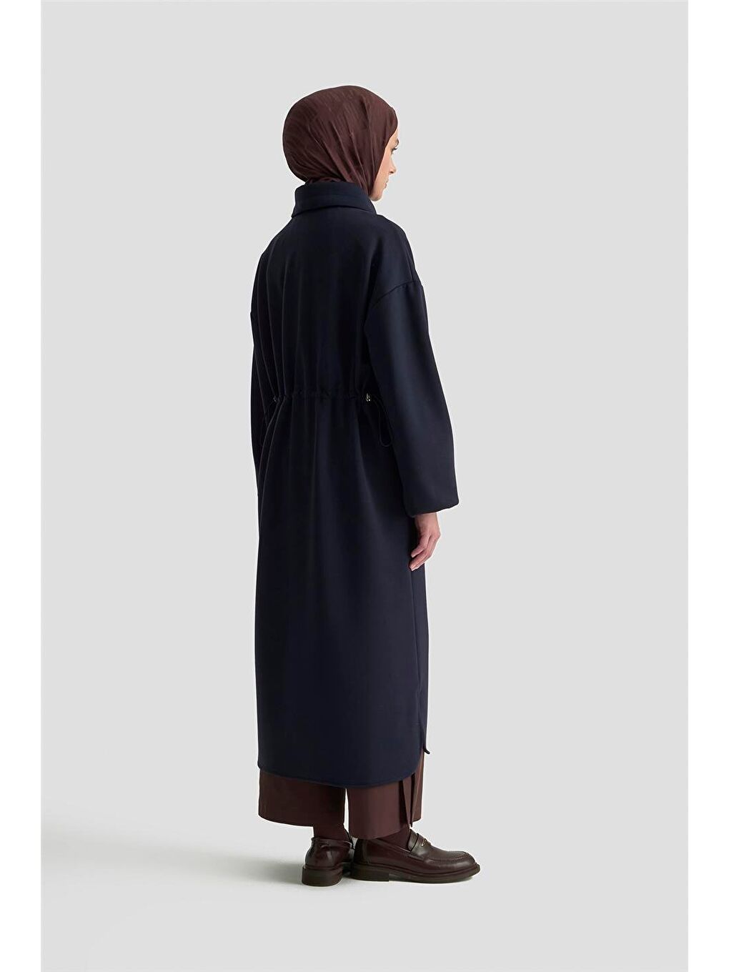 Yüksek Yaka Örme Giyçık 25Kd1503 Lacivert-4