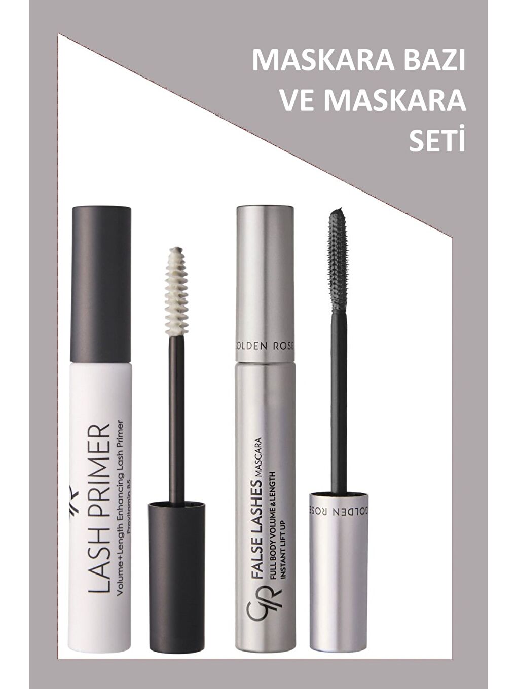False Lashes Hacim Maskara & Lash Primer Maskara Bazı Seti