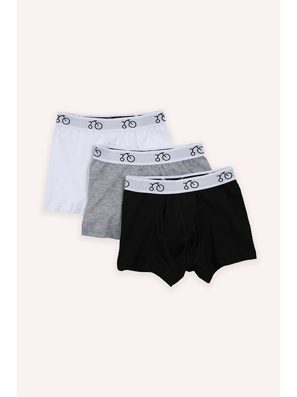Renksiz Erkek Çocuk 3'lü Boxer