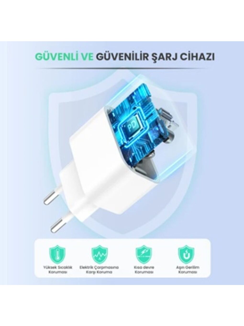 PD20W Şarj Aleti ve Lightning Kablo Seti-1HORA-GAR154-iPhone Uyumlu Hızlı Şarj Cihazı-4