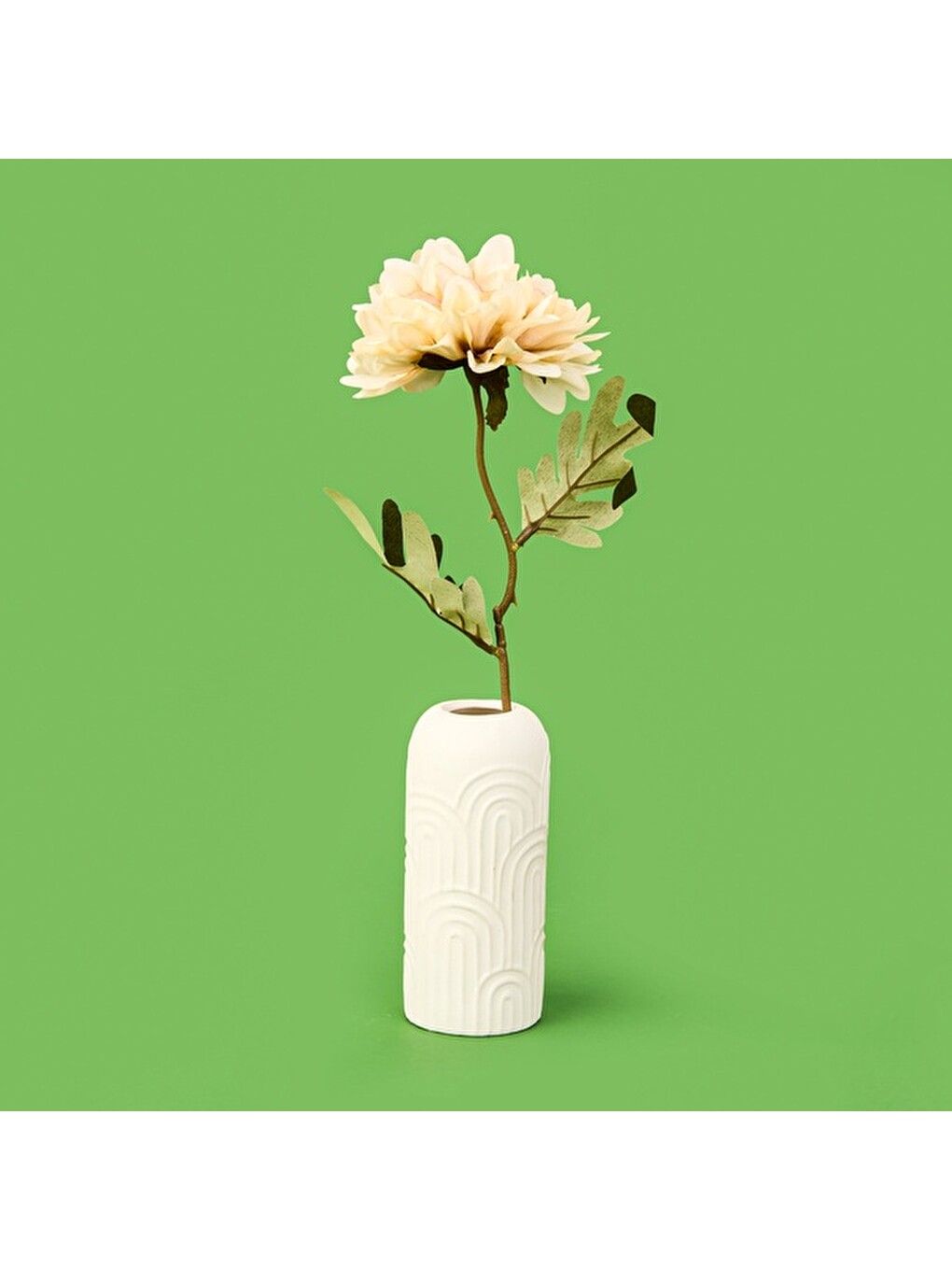 Deco Yıldız Dal Çiçek - Bej - 38 cm