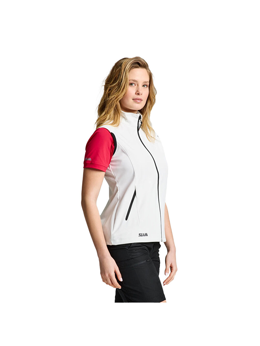 Beyaz Act Ws Softshell Vest Kadın Siyah Yelek-1