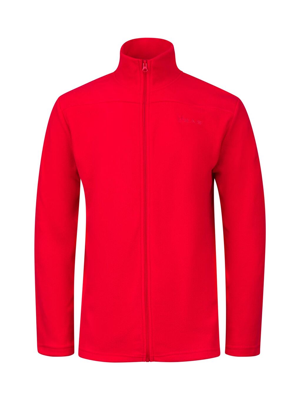 Larry Erkek Tam Fermuarlı Polar Sweatshirt Kırmızı