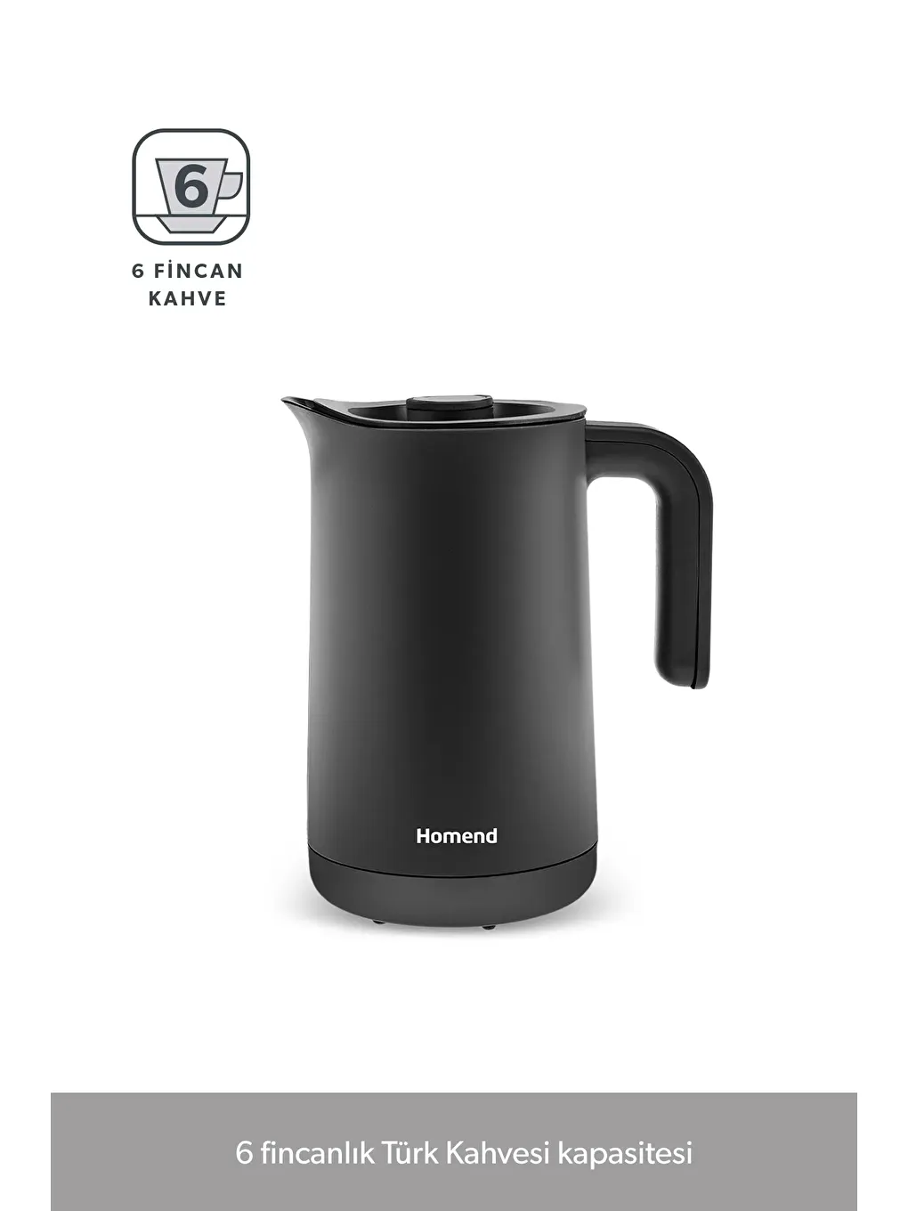 Smart Royaltea Plus 2 in 1 Wifi Otomatik Çay ve Türk Kahve Makinesi Mat Siyah-3