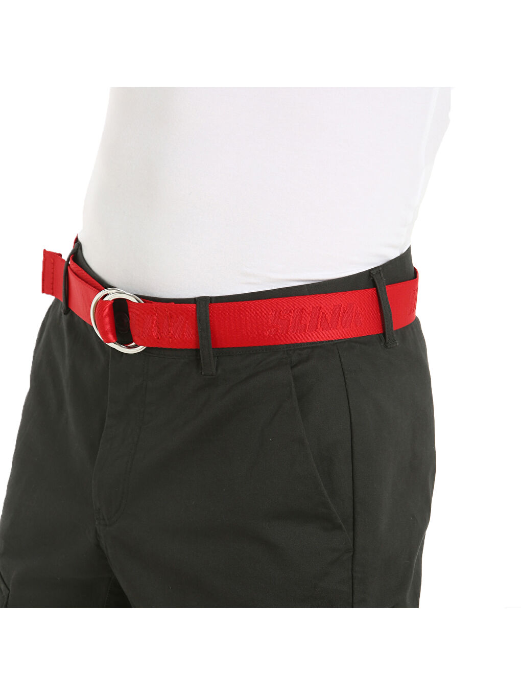 Logo Belt Unisex Kırmızı Kemer-3