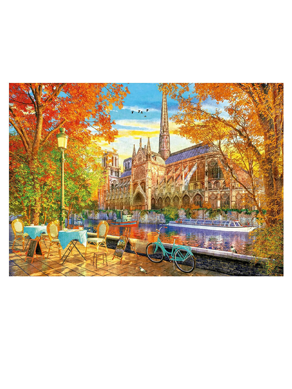 Puzzle 1000 Parça Sonbaharda Notre Dame 19936-1