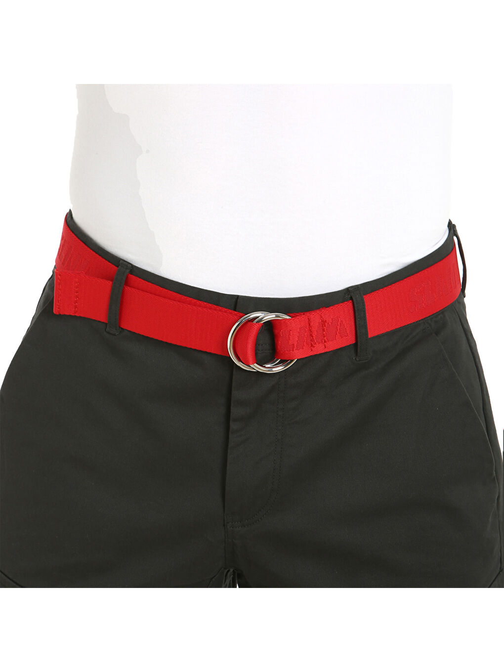 Logo Belt Unisex Kırmızı Kemer-4