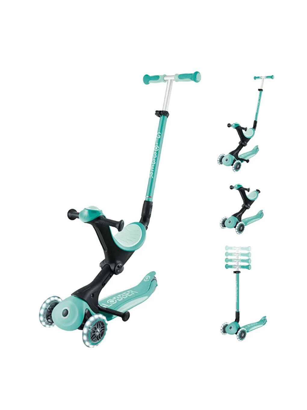 Go Up Deluxe Işıklı Scooter Mint Yeşili 646-706-5