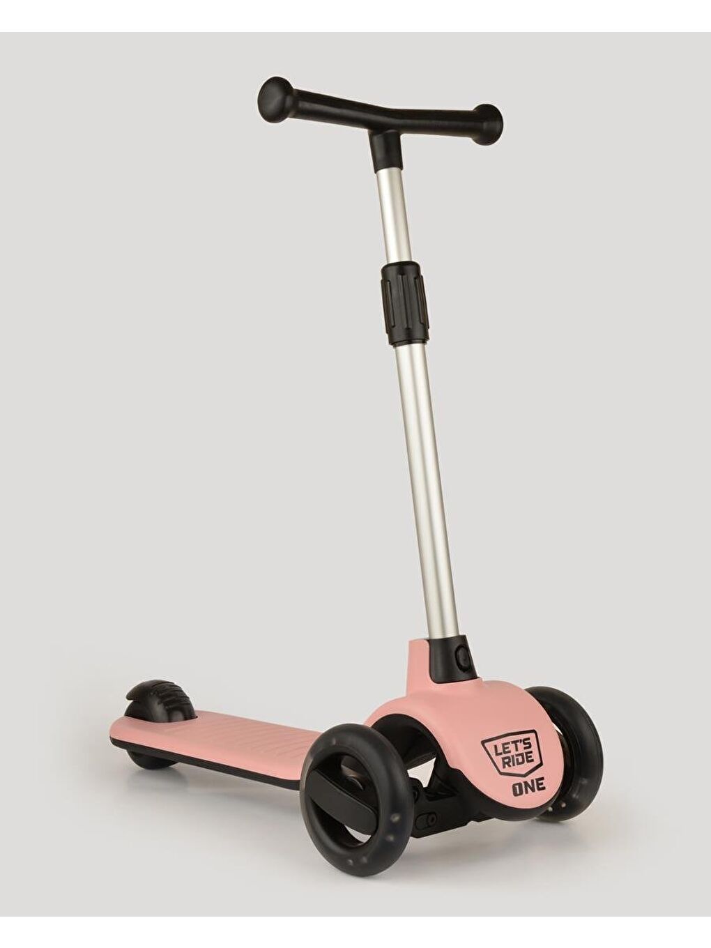 Let's Ride Işıklı ve 3 Tekerlekli Pembe Çocuk Scooter