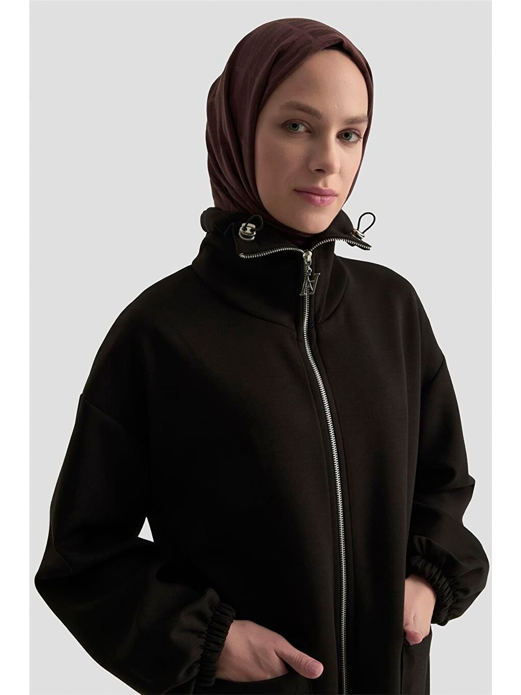 Yüksek Yaka Örme Giyçık 25Kd1503 Siyah-1