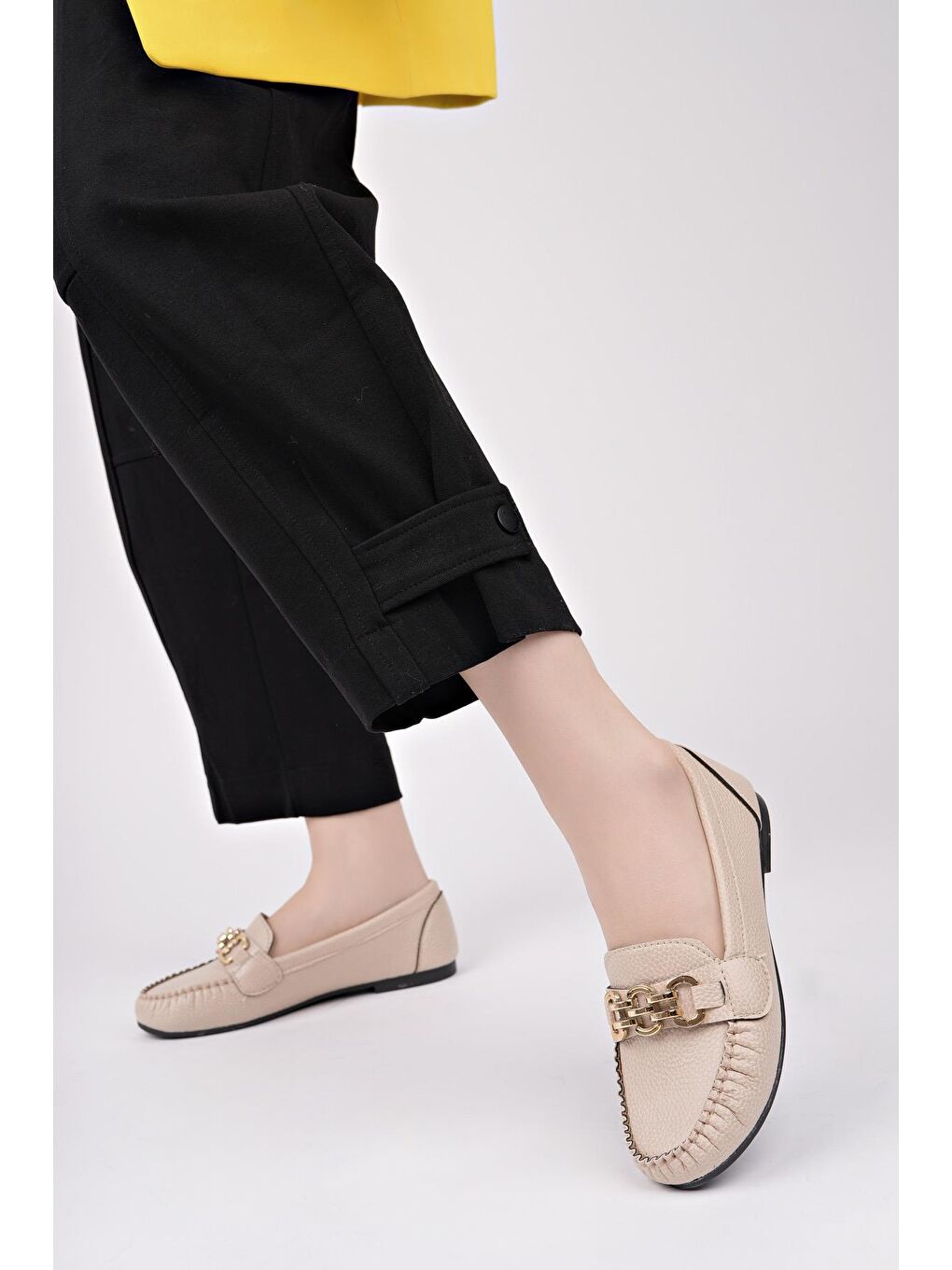 Ekru CLARA Kadın Babet Günlük Kadın Ayakkabı-2