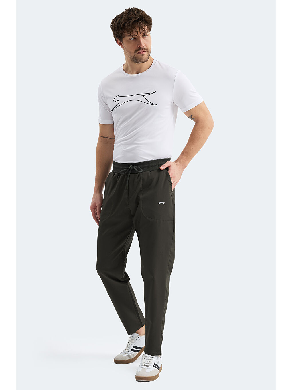 MANUS Erkek Cepli Haki Eşofman Altı-1