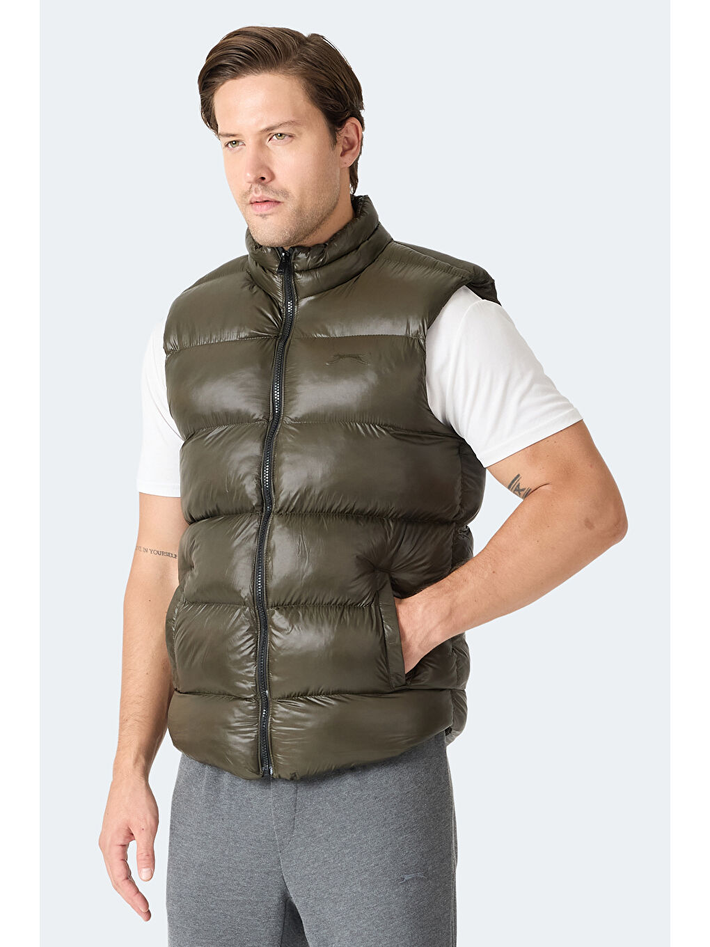 HAVARON Erkek Haki Yelek-2