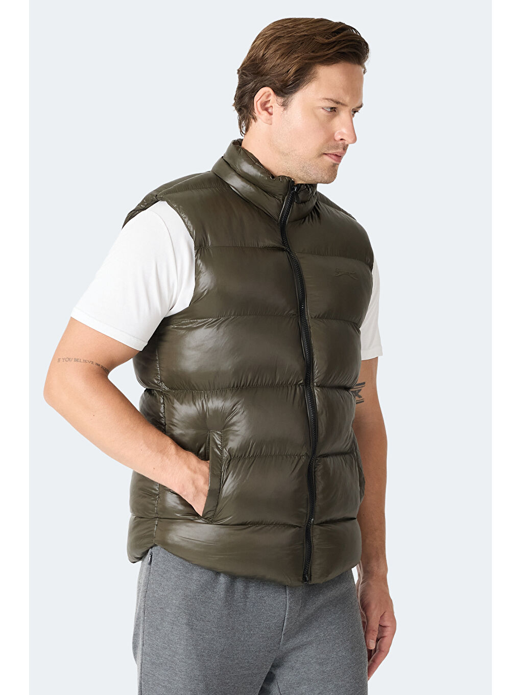 HAVARON Erkek Haki Yelek-3