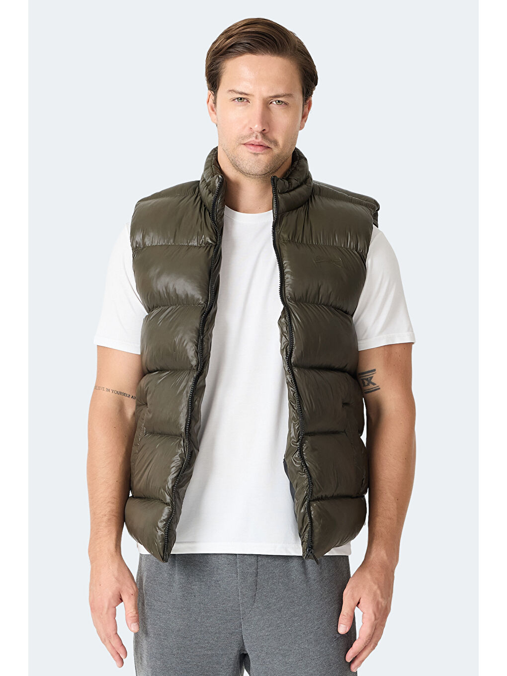 HAVARON Erkek Haki Yelek-5