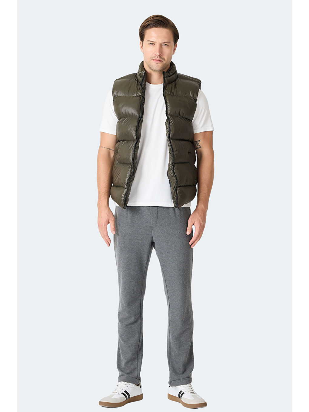 HAVARON Erkek Haki Yelek-6