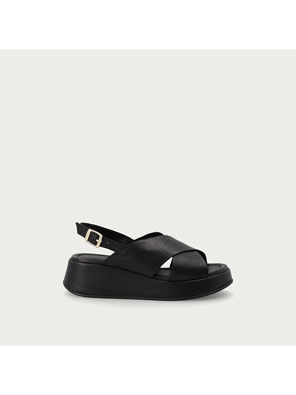 Siyah Kadın Sandalet 04M4 LEATHER Platform Sandals