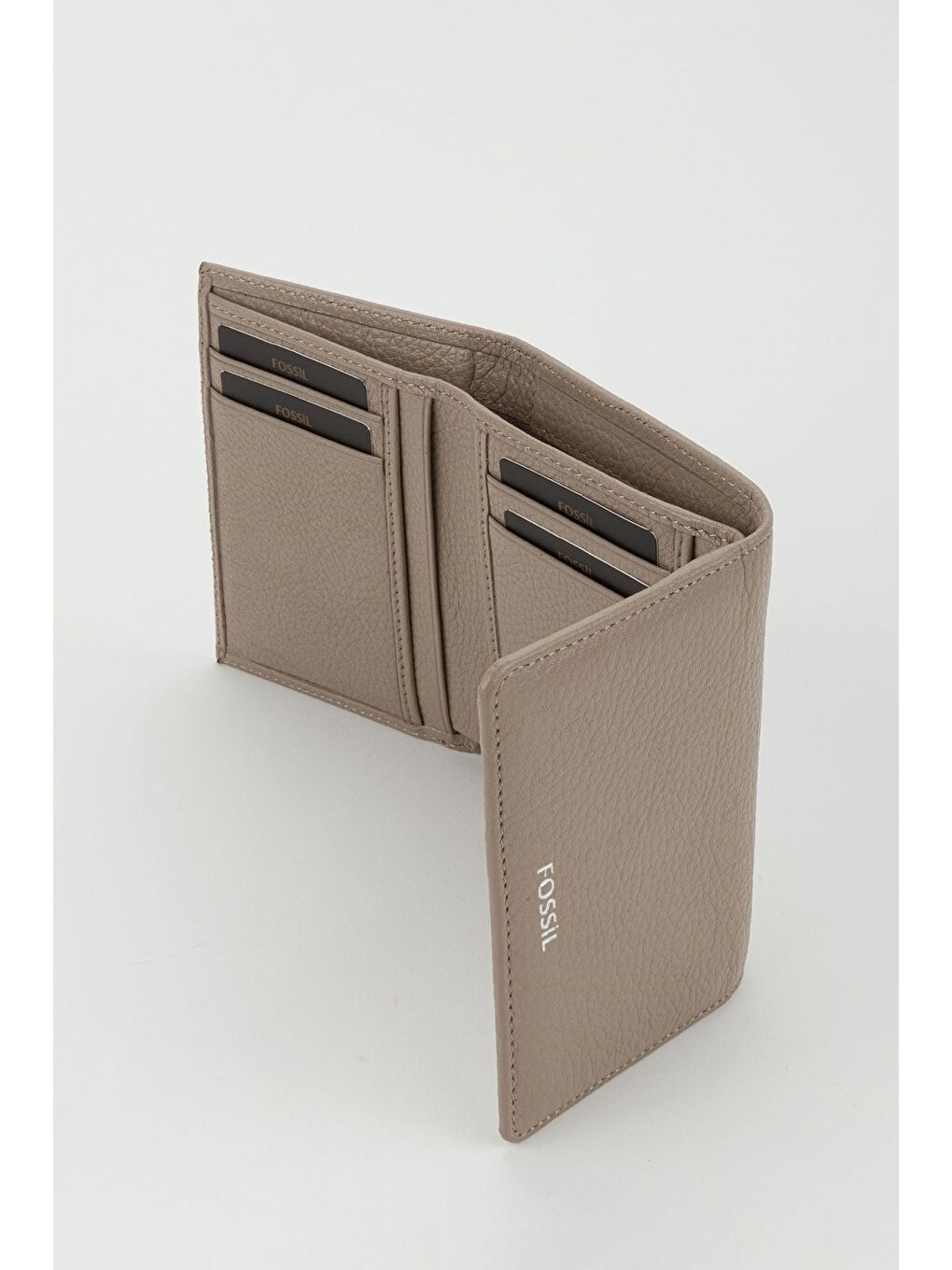 Bej Kutulu Hakiki Deri Buz Mavi Kadın El Portföyü Kartlık Cüzdan-2