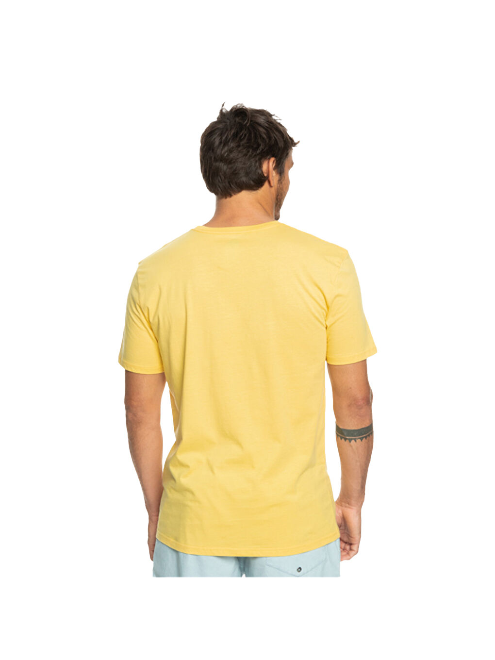 Qsrockinskull Erkek Sarı Tişört-1