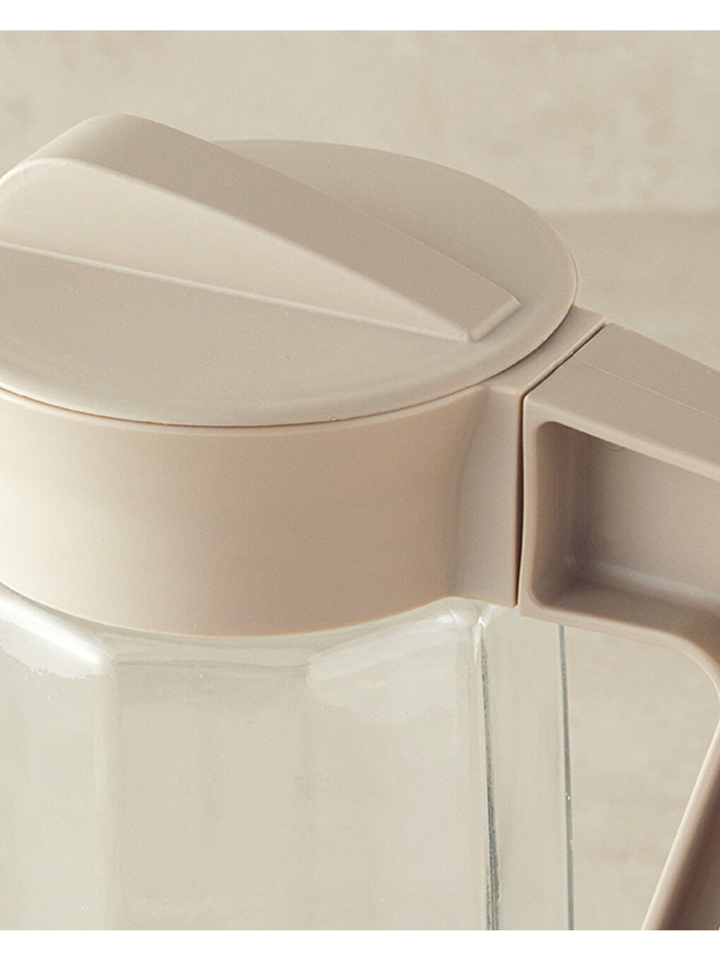 Gemma Cam Sürahi Koyu Bej-1