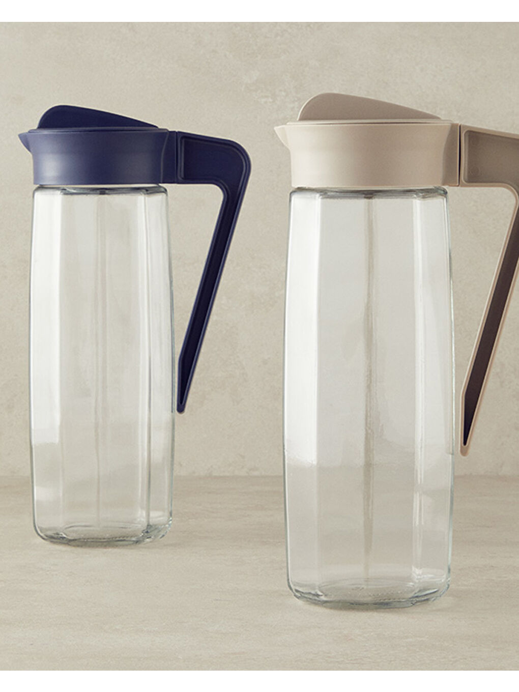 Gemma Cam Sürahi Koyu Bej-2