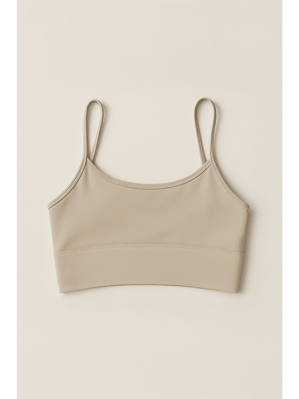 Bej İnce Askılı Toparlayıcı Spor Büstiyer-2