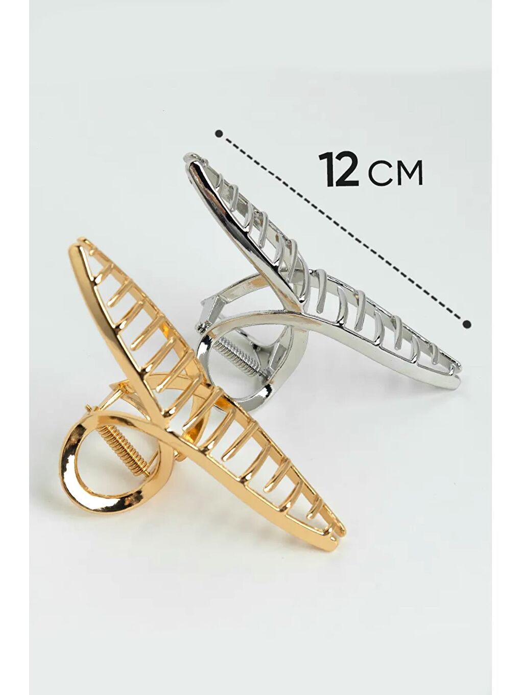 Sarı Metalik S Mandal Toka 2'li Paket-2