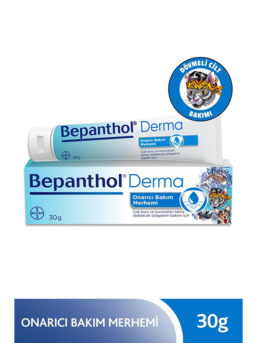 Bepanthol Şeffaf Derma Onarıcı Bakım Merhemi 30gr – Dövme Bakımı Serisi