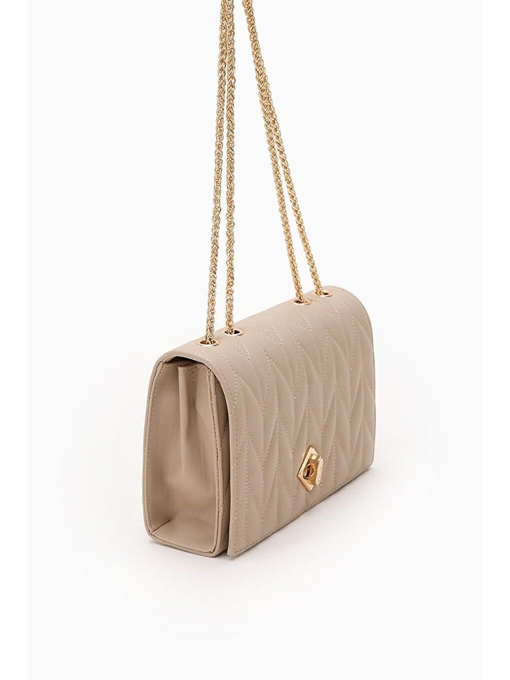 Bej Vizon Kadın Omuz Çantası 930075-2