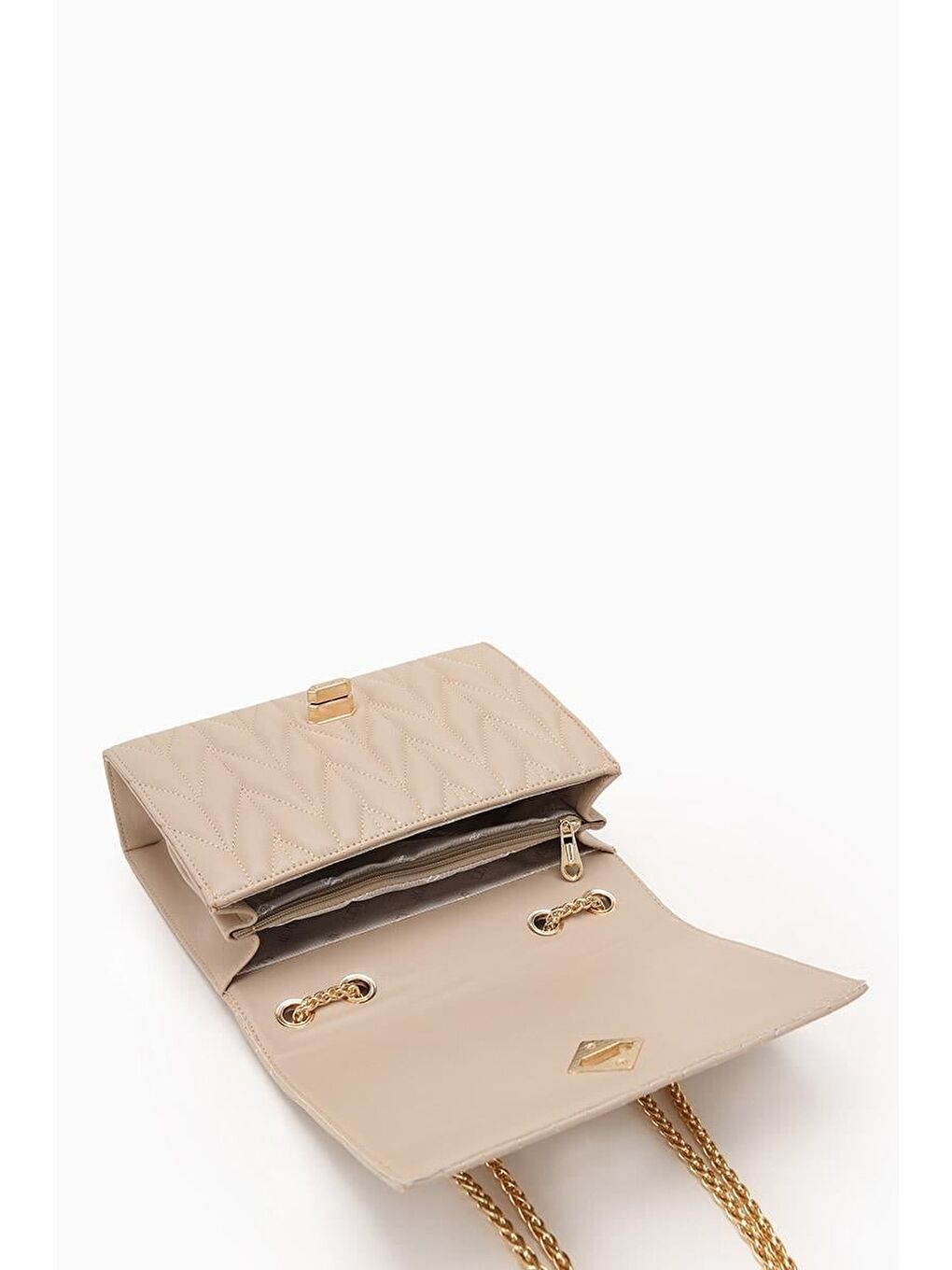 Bej Vizon Kadın Omuz Çantası 930075-3