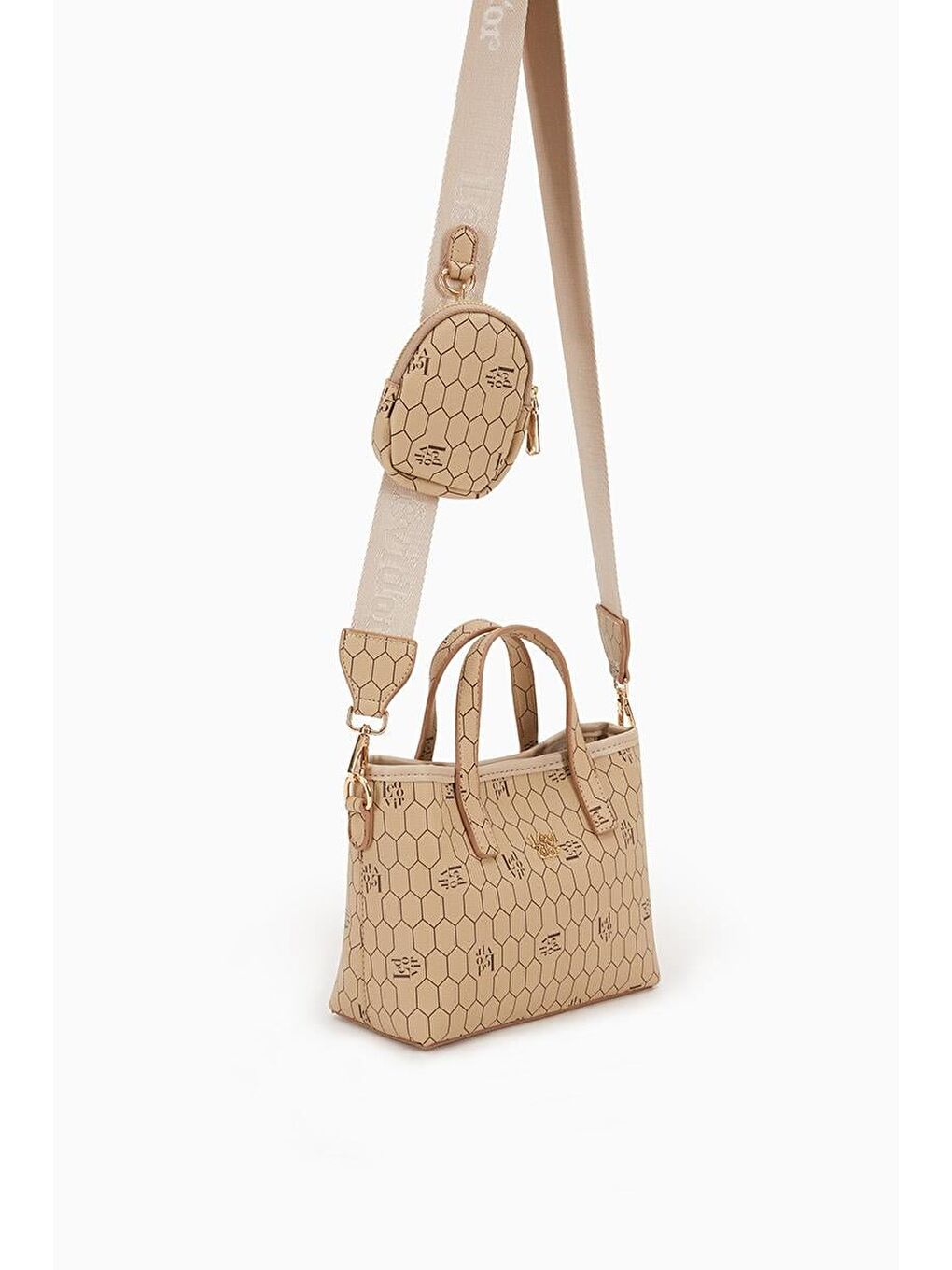 Bej Vizon  Kadın Omuz Çantası 930163-2