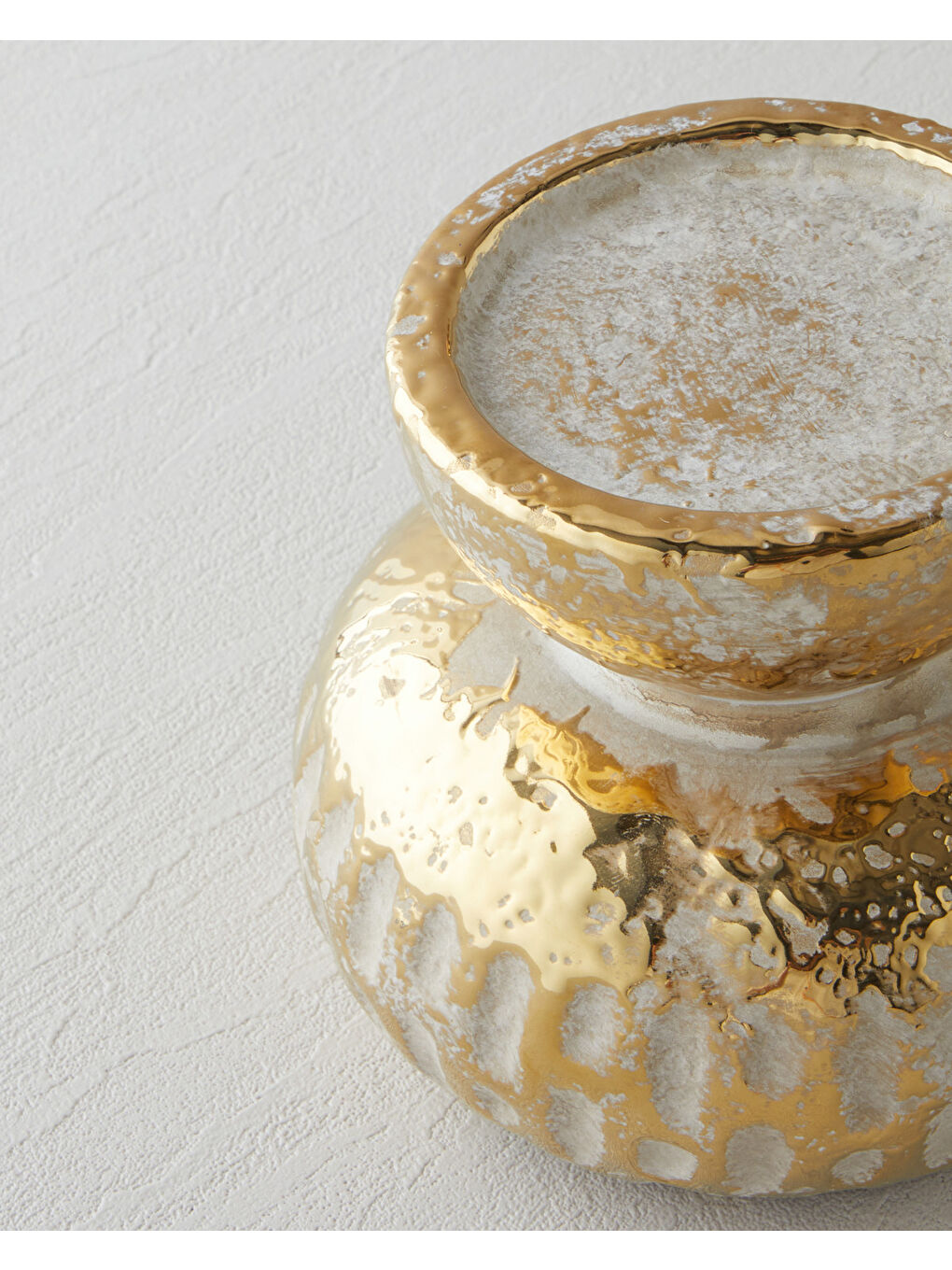 Sarı Silda Mumluk 25,5 cm Bronz-2