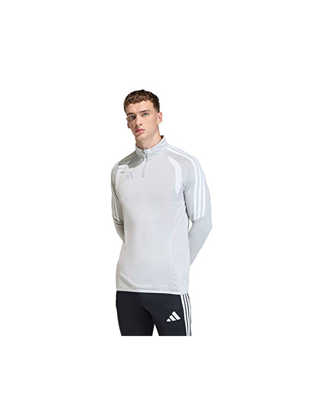 Tiro26l Tr Top Erkek Futbol Antrenman Uzun Kollu Tişört Jy9687 Gri