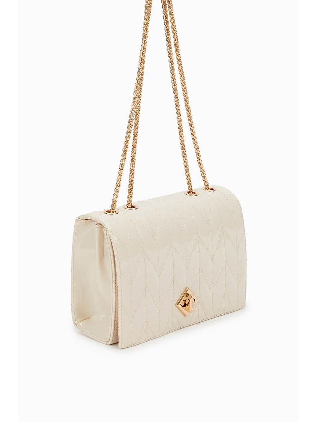 Kahverengi Krem Rugan  Kadın Omuz Çantası 930075-1