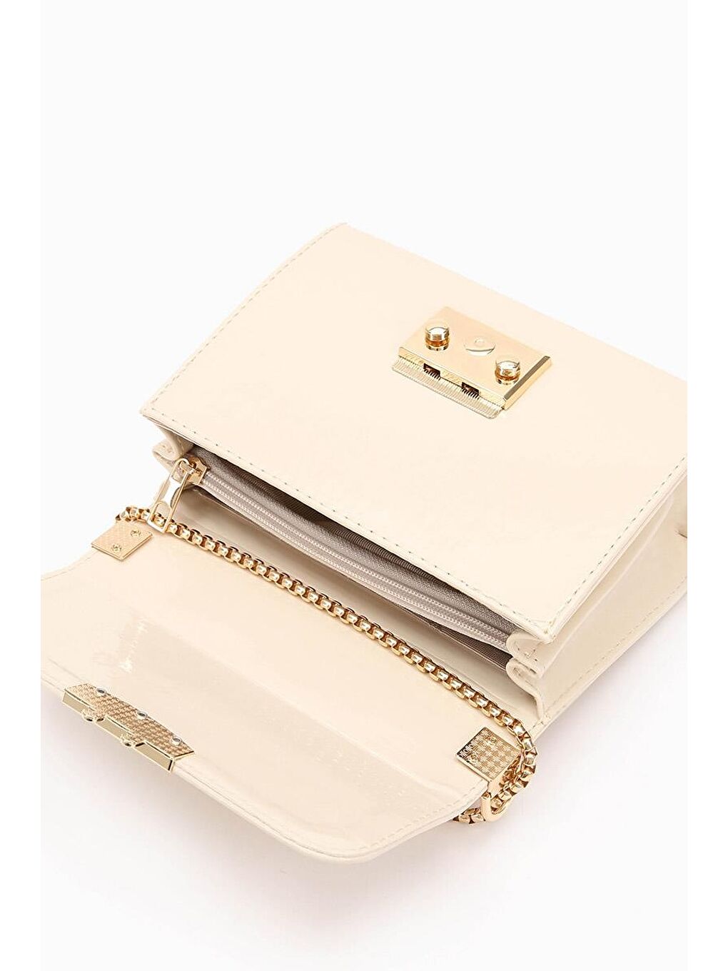 Kahverengi Krem Rugan Kadın Omuz Çantası 930106-3