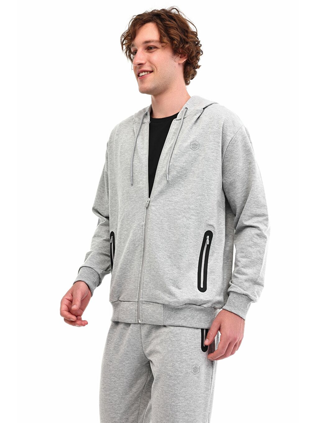 Gri MB SMR T.SUIT 5PR GRI MELANJ Erkek Eşofman Takımı-2