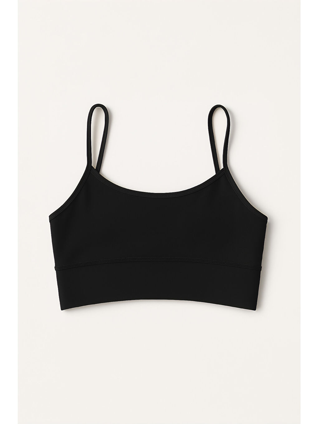 Siyah İnce Askılı Toparlayıcı Spor Büstiyer-2