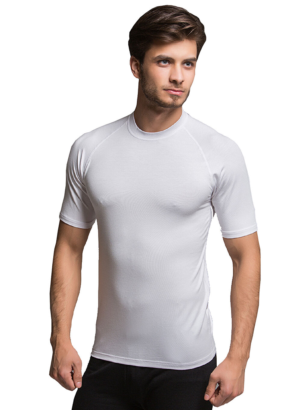 Beyaz Bambu Tişört BEYAZ