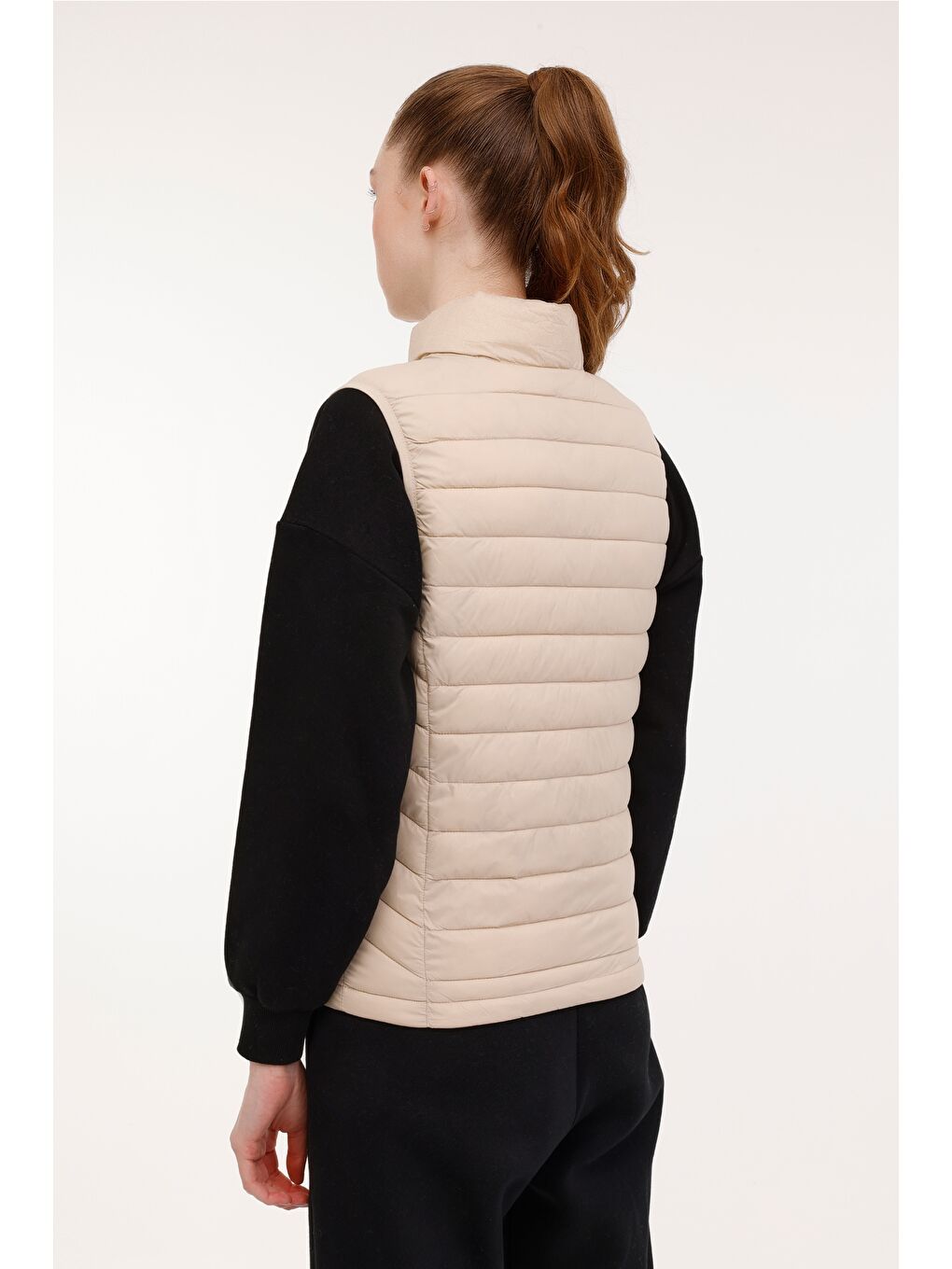 Bej WB VEST 4SN34 4PR Ekru Kadın Yelek-4