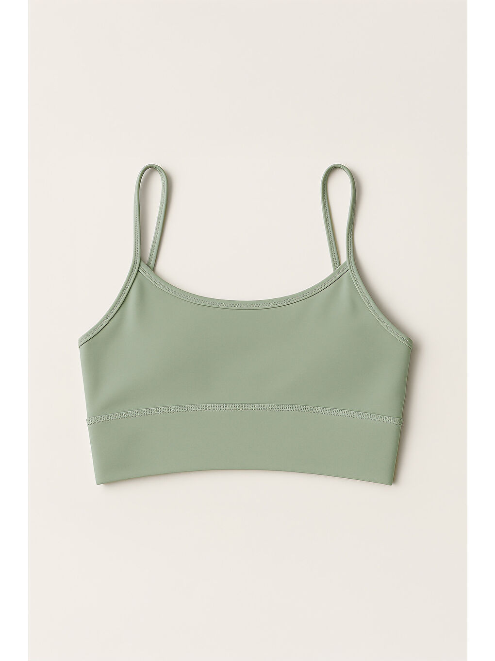 Yeşil İnce Askılı Toparlayıcı Spor Büstiyer-2