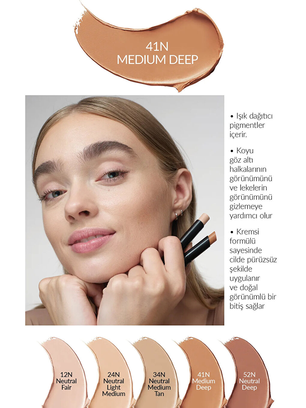 Concealer Stick Kapatıcı Medium Deep - 41N-2