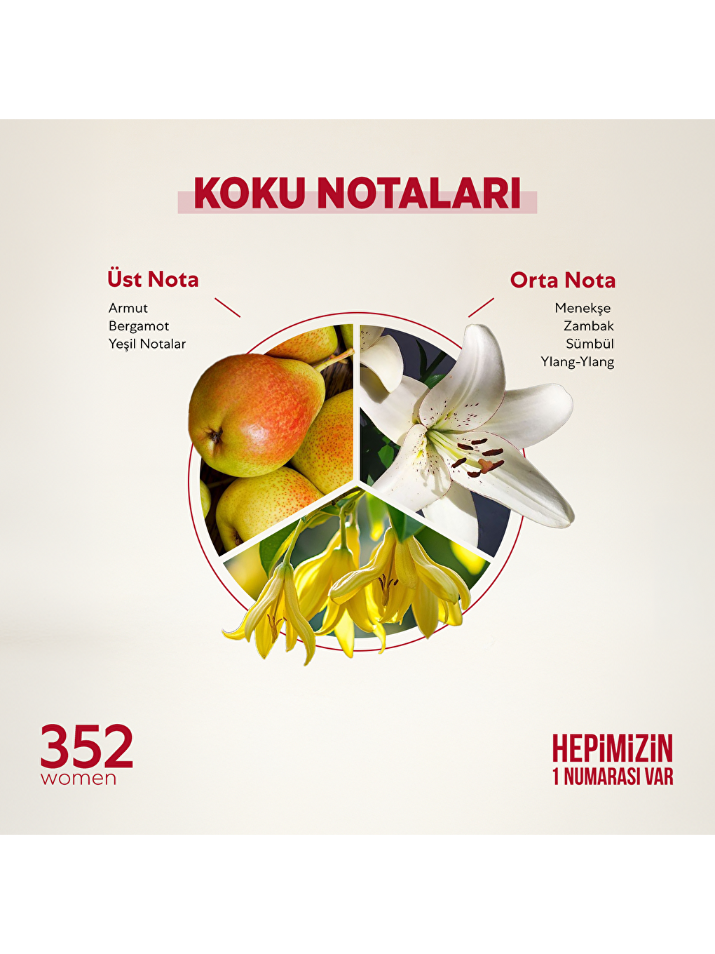 352 Kadin 50 Ml Parfüm Edp Floral-1