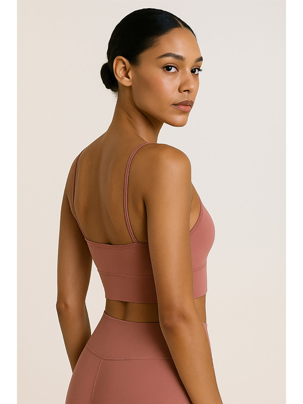 Turuncu İnce Askılı Toparlayıcı Spor Büstiyer-1