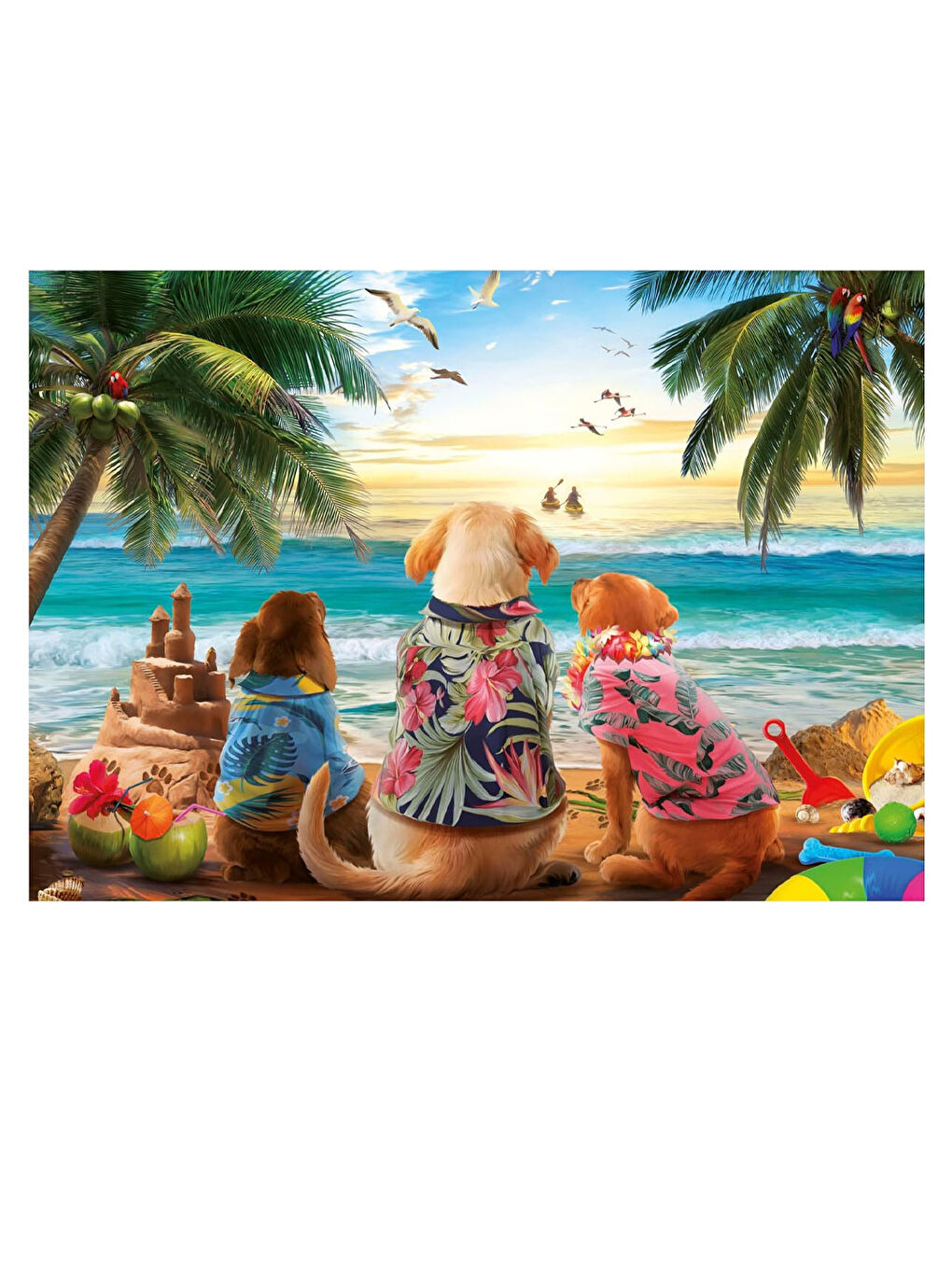 Puzzle 1000 Parça Sahildeki Köpekler 20291-1