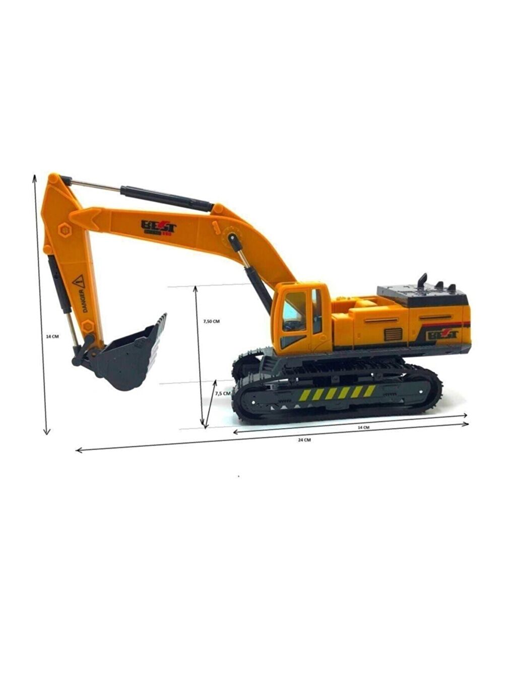 Oyuncak Kepçe Dozer Paletli Sürtmeli İş Makinesi 706-6 GKO-1