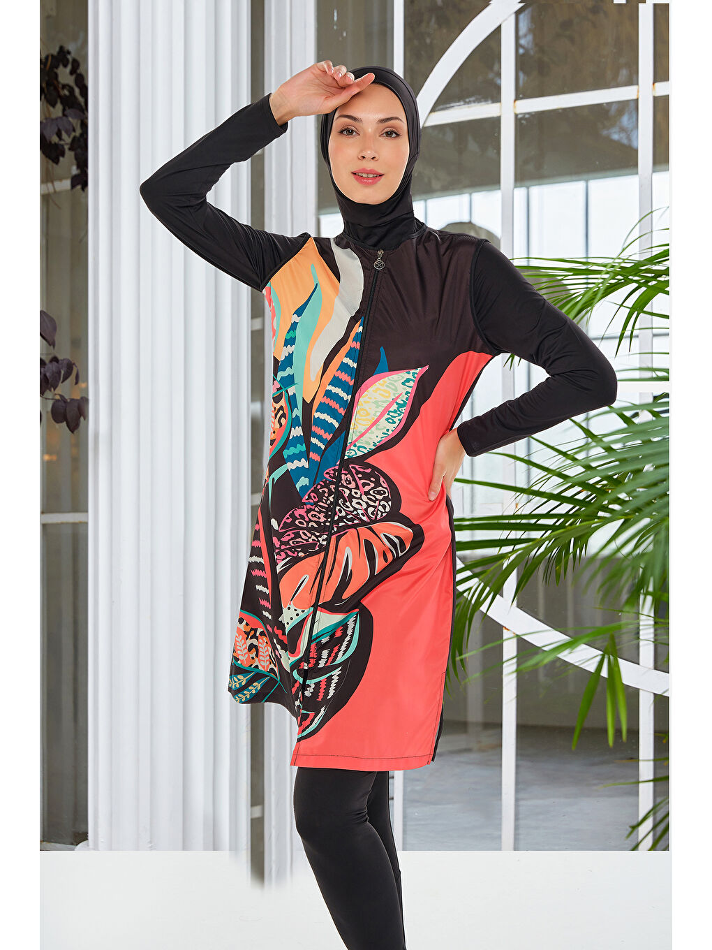 Tam Kapalı Tesettür Mayo 2302 Siyah