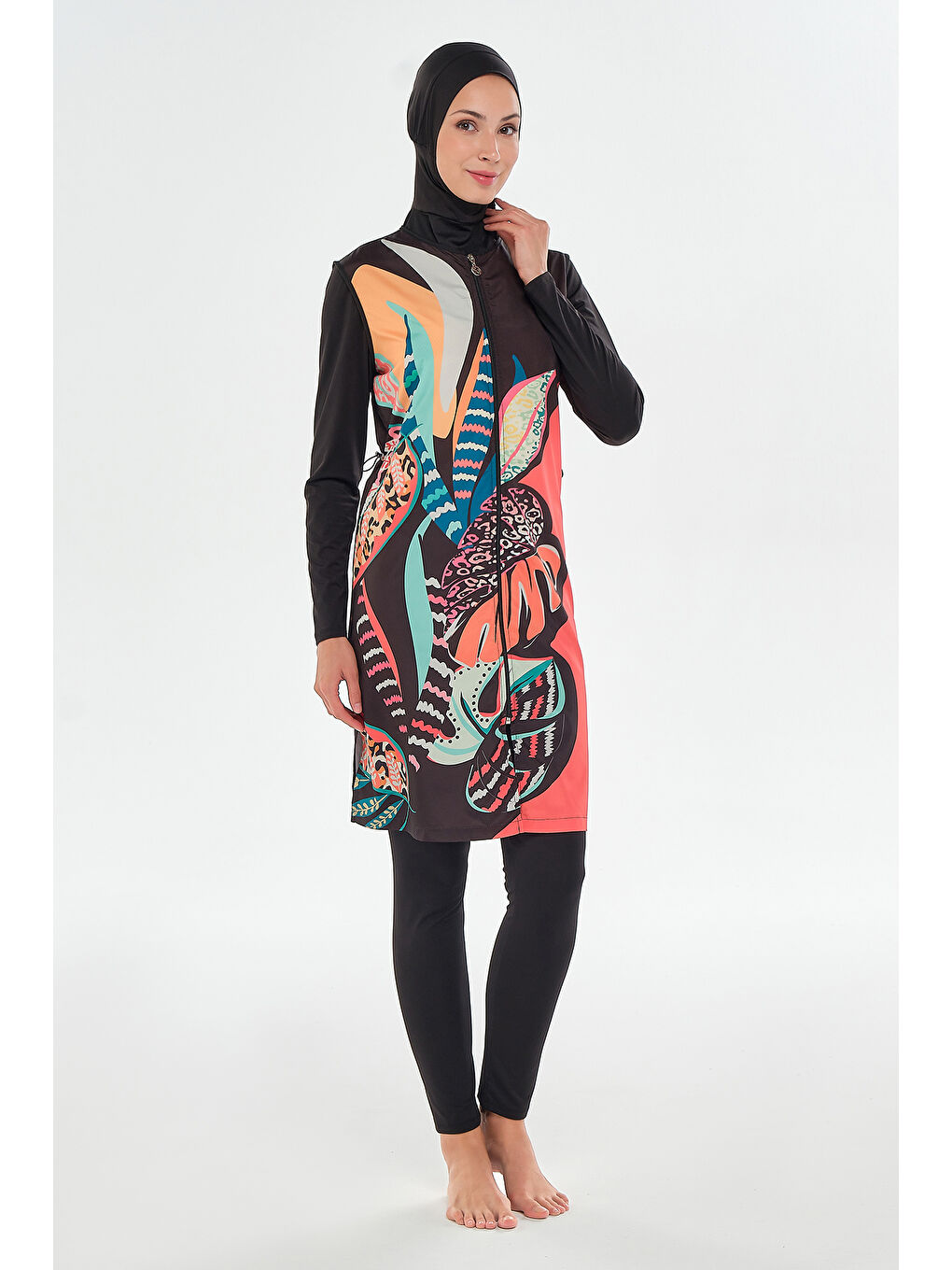 Tam Kapalı Tesettür Mayo 2302 Siyah-1