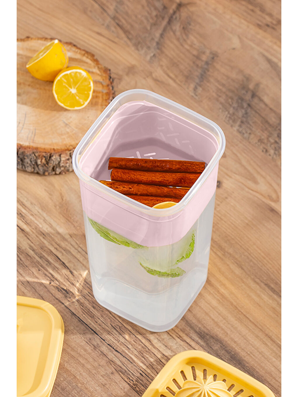 Pembe 1110-5 Sızdırmaz Kapaklı Detoks Sürahi - Matara Limonluk Şerbetlik Suluk Şeffaf Pudra 2lt