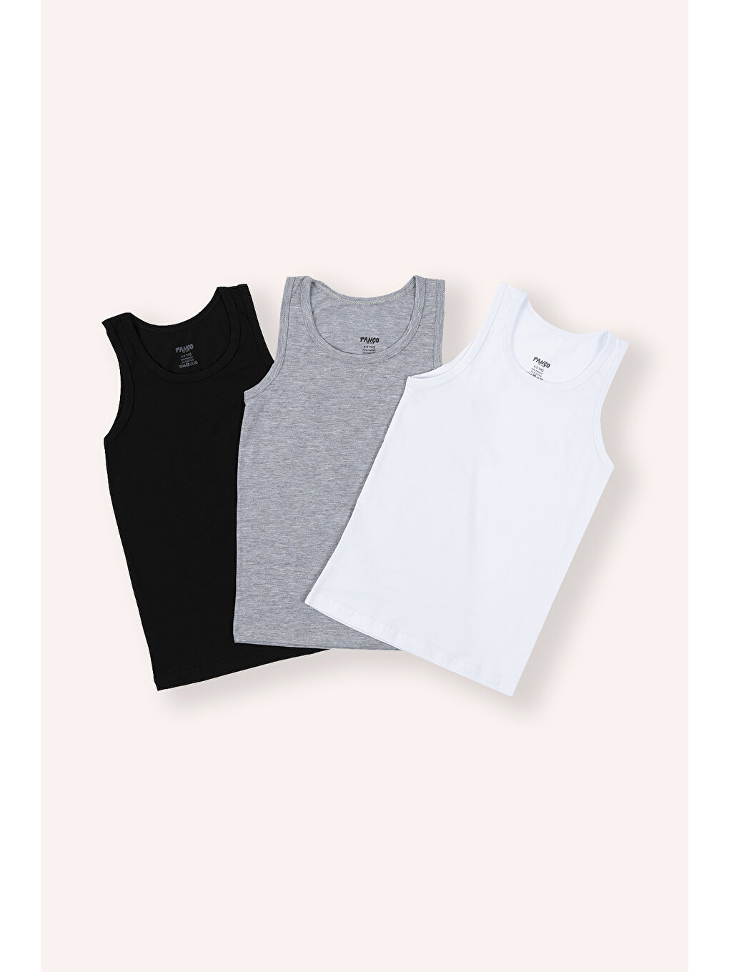 Karışık Erkek Çocuk Askılı 3'lü Atlet-1