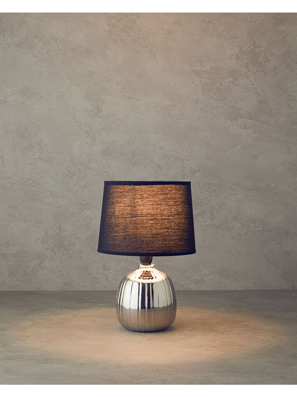 Gri Belva Seramik Abajur Silver-1